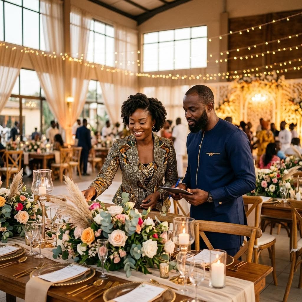 People at work in a Events & Venue Management setting