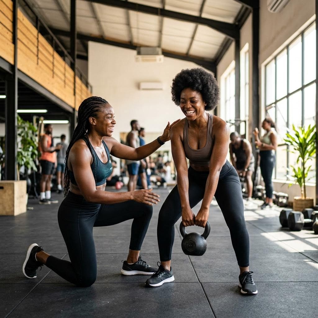 People at work in a Fitness setting