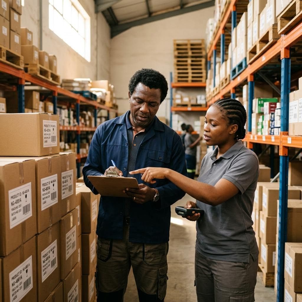 People at work in a Wholesale & Distribution setting